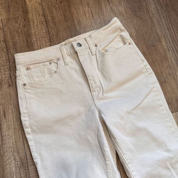 Madewell The High-Rise Slim Boyjean Boyfriend Jeans in Tile White Size 27” - Picture 12 of 13